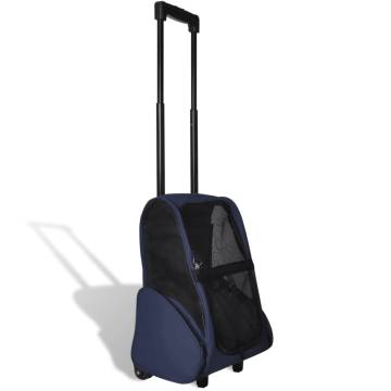 Foldable Multipurpose Pet Trolley Blue