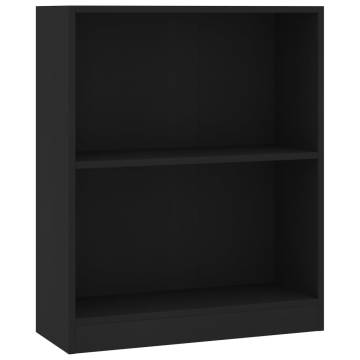 Bookshelf Black 60x24x76 cm Engineered Wood