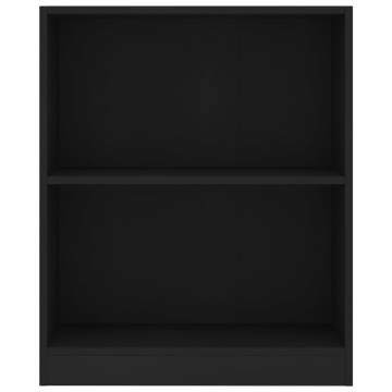 Bookshelf Black 60x24x76 cm Engineered Wood