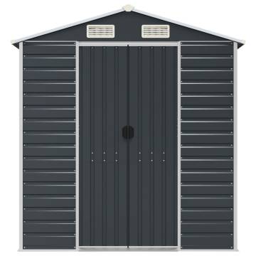 Garden Shed Anthracite 191x895x198 cm Galvanised Steel