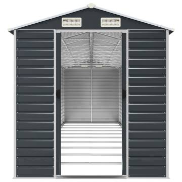 Garden Shed Anthracite 191x895x198 cm Galvanised Steel