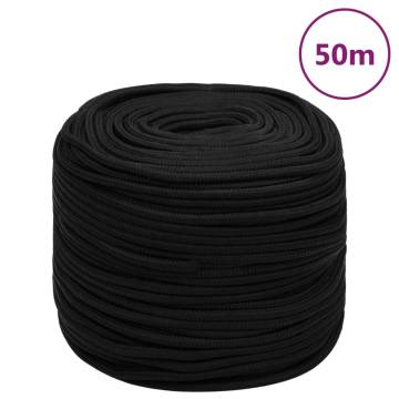 Work Rope Black 8 mm 50 m Polyester