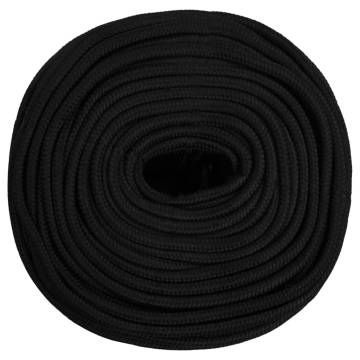 Work Rope Black 8 mm 50 m Polyester