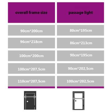 Front Door White 90x200 cm Aluminium