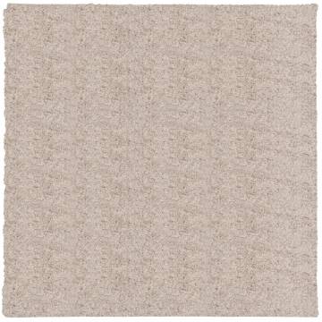 Shaggy Rug PAMPLONA High Pile Modern Beige 120x120 cm