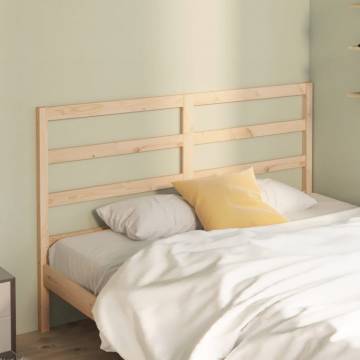 Bed Headboard 126x4x100 cm Solid Wood Pine