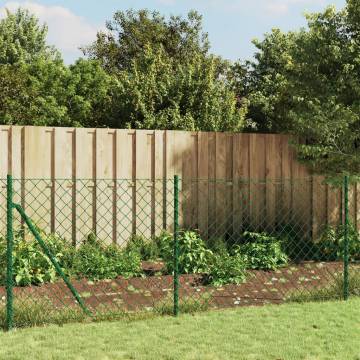 Chain Link Fence Green 1.1x10 m