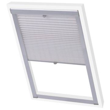 Pleated Blind White SK06