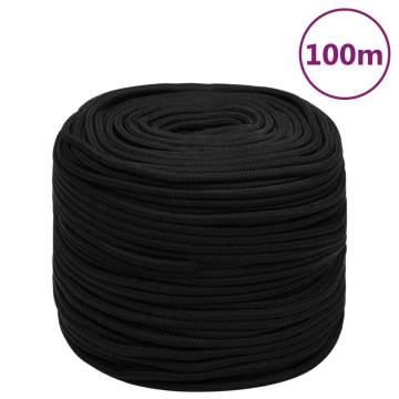 Work Rope Black 10 mm 100 m Polyester