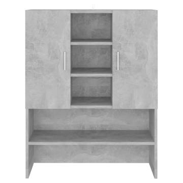 Washing Machine Cabinet Concrete Grey