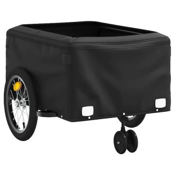 Bike Trailer Black and Grey 45 kg Iron