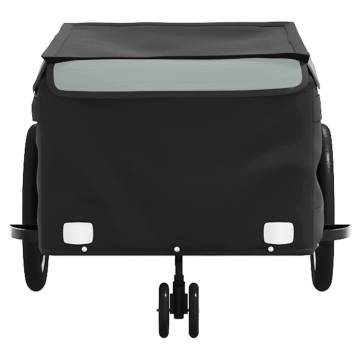 Bike Trailer Black and Grey 45 kg Iron