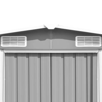 Garden Shed 257x580x181 cm Metal Grey