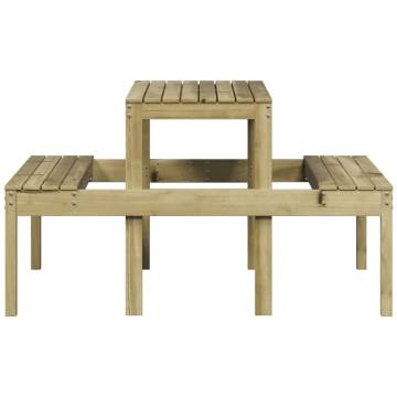 Picnic Table 110x134x75 cm Impregnated Wood Pine