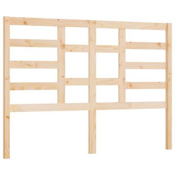 Bed Headboard 146x4x104 cm Solid Wood Pine