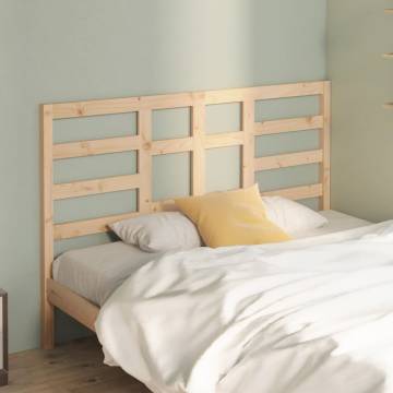 Bed Headboard 146x4x104 cm Solid Wood Pine