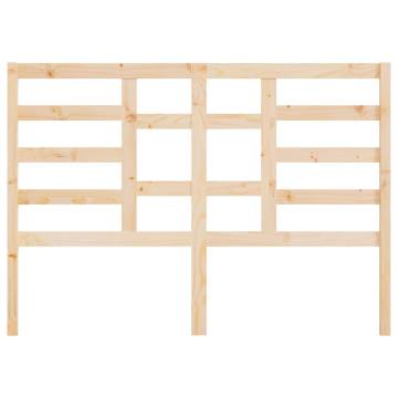 Bed Headboard 146x4x104 cm Solid Wood Pine