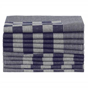 Kitchen Towels 50 pcs Blue and White 50x70 cm Cotton