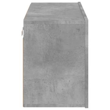 TV Cabinet Wall-mounted Concrete Grey 80x30x41 cm