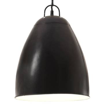 Industrial Hanging Lamp 25 W Black Round 32 cm E27