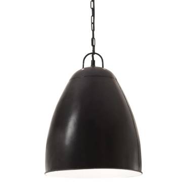 Industrial Hanging Lamp 25 W Black Round 32 cm E27