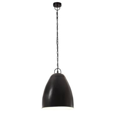 Industrial Hanging Lamp 25 W Black Round 32 cm E27