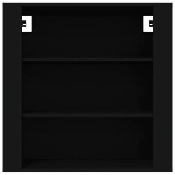 Wall Cabinet Black 80x33x80 cm Engineered Wood