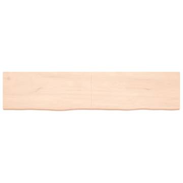 Table Top 180x40x(2-4) cm Untreated Solid Wood Oak