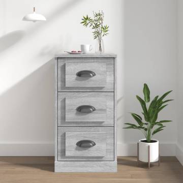 Sideboard Grey Sonoma 36x35.5x67.5 cm Engineered Wood