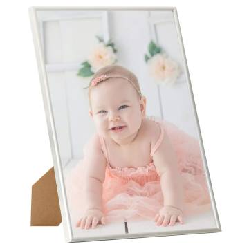 Photo Frames Collage 5 pcs for Wall or Table Silver 50x70cm MDF