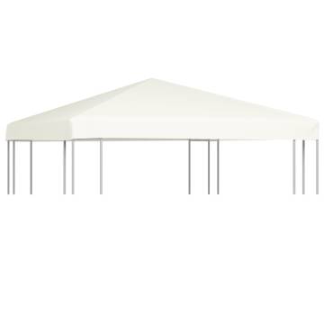 Gazebo Top Cover 310 g/m² 3x3 m Cream White