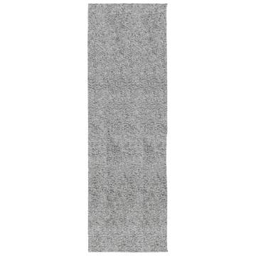 Shaggy Rug PAMPLONA High Pile Modern Grey 80x250 cm