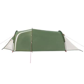 Camping Tent 4-Person Green Blackout Fabric Waterproof