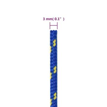 Boat Rope Blue 3 mm 100 m Polypropylene