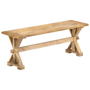 Hall Bench 120x35x45 cm Solid Mango Wood