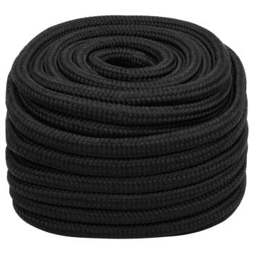 Boat Rope Full Black 20 mm 100 m Polypropylene