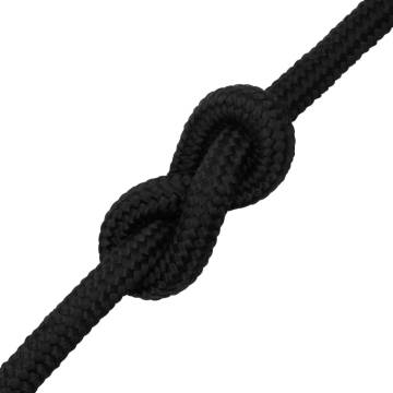 Boat Rope Full Black 20 mm 100 m Polypropylene