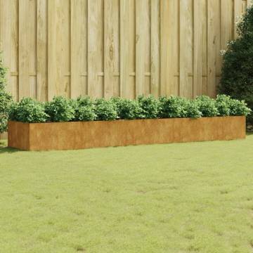 Garden Raised Bed 360x80x40 cm Corten Steel