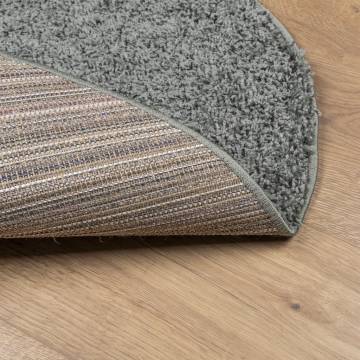 Shaggy Rug High Pile Modern Green Ø 240 cm