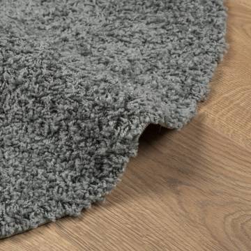 Shaggy Rug High Pile Modern Green Ø 240 cm