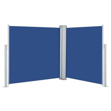 Retractable Side Awning Blue 117x600 cm