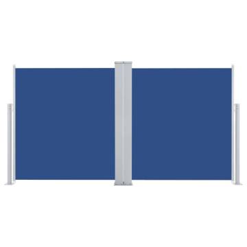 Retractable Side Awning Blue 117x600 cm