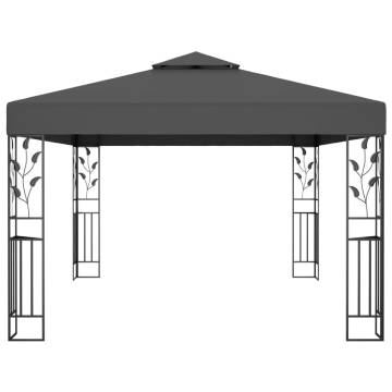 Gazebo with Double Roof 3x4m Anthracite