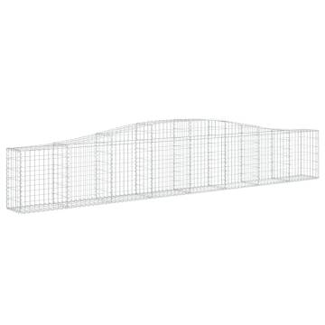 Arched Gabion Basket 400x30x60/80 cm Galvanised Iron