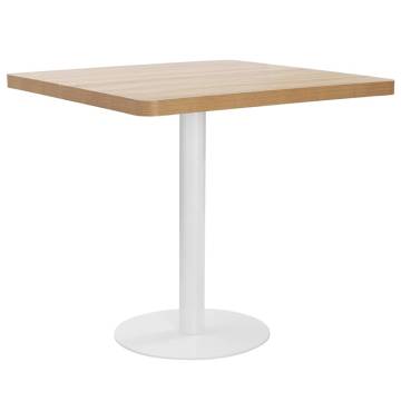 Bistro Table Light Brown 80X80 cm MDF