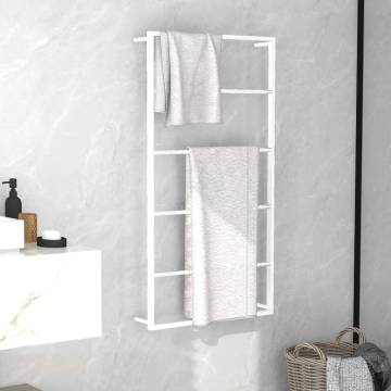 Towel Rack White 60x10x116 cm Steel