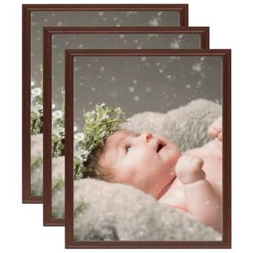 Photo Frames Collage 3 pcs for Table Dark Red 21x29.7 cm