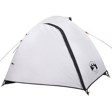 Camping Tent 4-Person White Blackout Fabric Waterproof