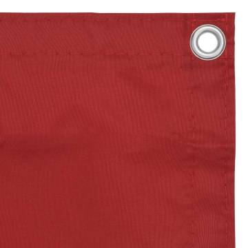 Balcony Screen Red 90x300 cm Oxford Fabric