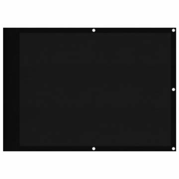 Balcony Screen Black 75x700 cm 100% Polyester Oxford